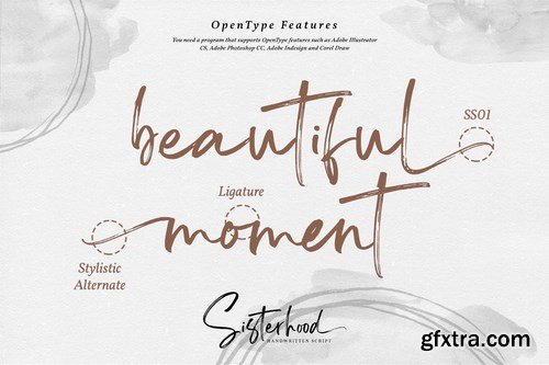 Sisterhood - Chic Brush Font