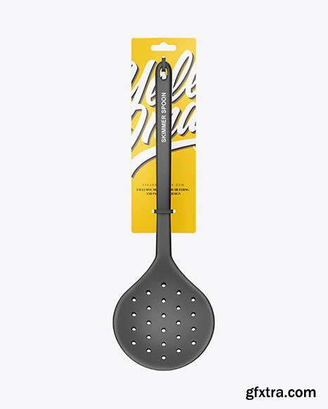 Plastic Kitchen Skimmer Spoon Mockup 63848