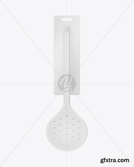 Plastic Kitchen Skimmer Spoon Mockup 63848