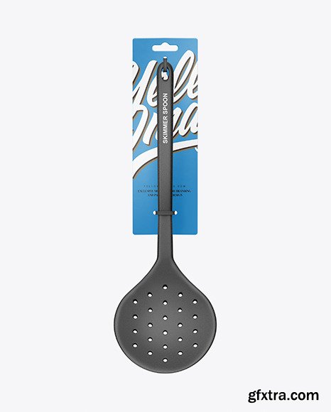 Plastic Kitchen Skimmer Spoon Mockup 63848