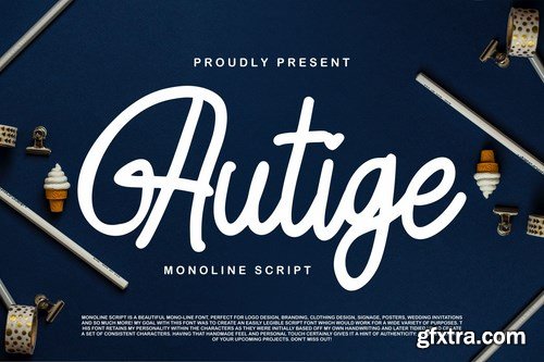 Autige Monoline Script