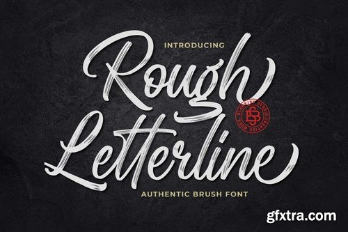 CM - Rough Letterline Authentic Brush Font 5186060