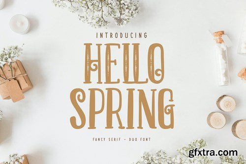 Hello Spring Fancy Serif Duo Font