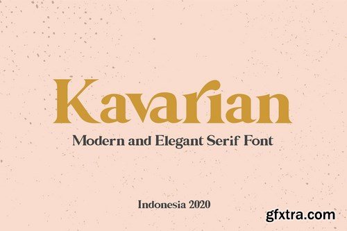 Kavarian Modern Elegant Serif Handmade Typeface