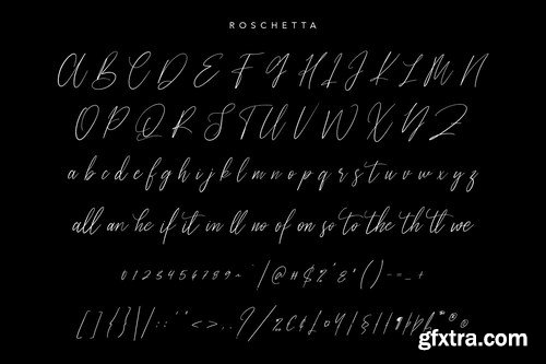 Roschetta Script Handmade Calligraphy Signature