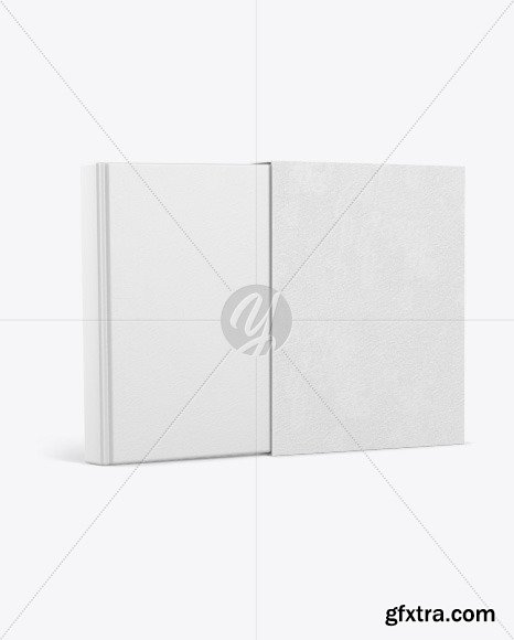 Hardcover Book With Paper Cover Mockup 63799