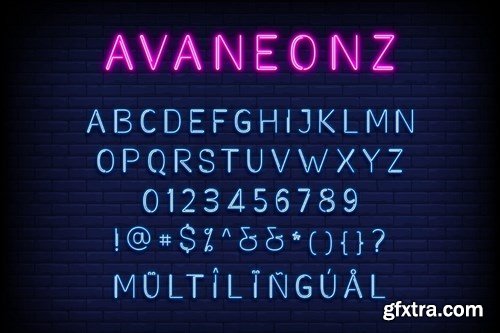 Avaneonz - Neon Font