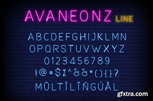 Avaneonz - Neon Font