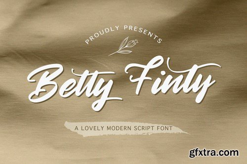 Betty Finty - Modern Script Font