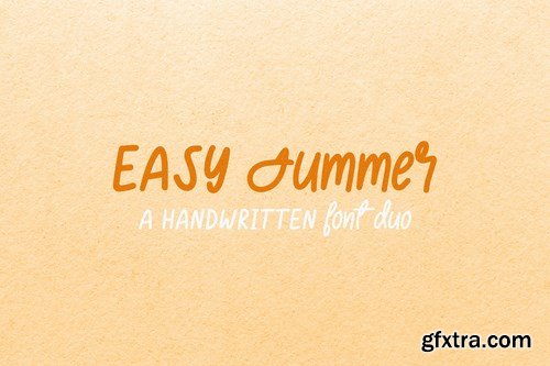 Easy Summer - Handwritten Font Duo