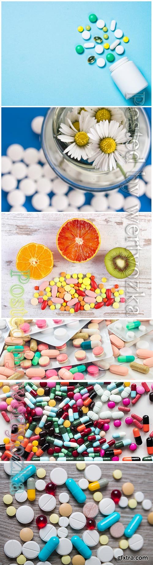 Medical pills beautiful stock photo