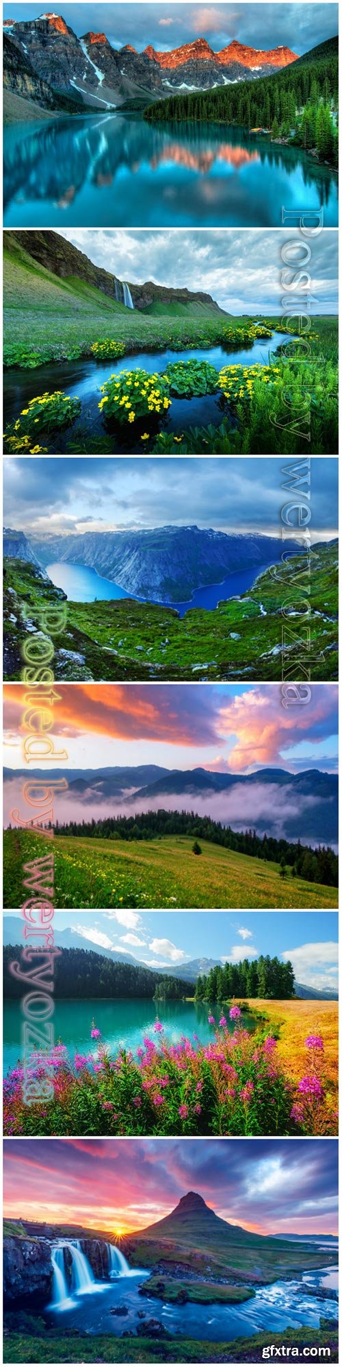 Nature, landscapes beautiful stock photo