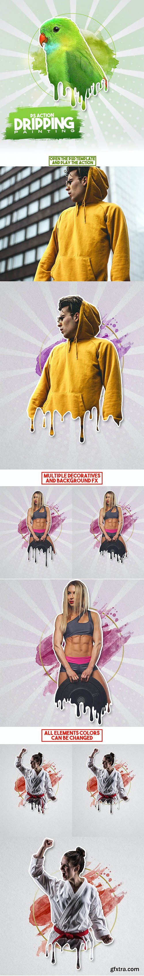 GraphicRiver - Dripping Painting Photoshop Action 26711684