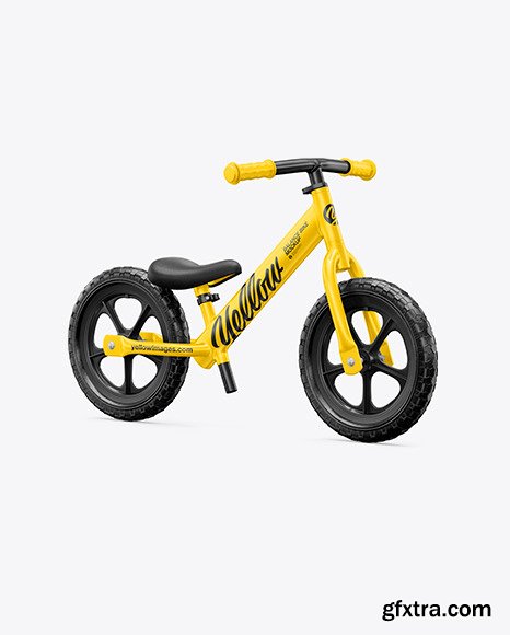 Balance Bike Mockup - Half Side View 64013