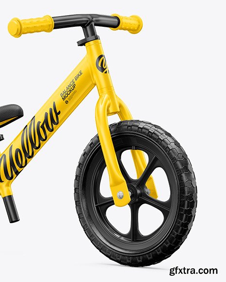 Balance Bike Mockup - Half Side View 64013