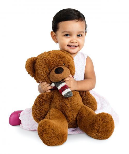 Little Girl Brown Teddy Concept - 4429