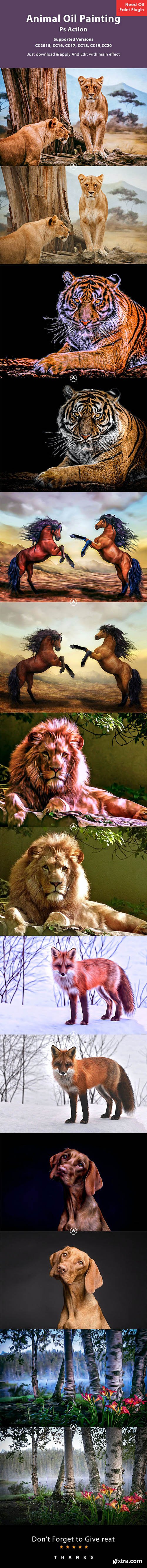 GraphicRiver - Animal Oil Painting Photoshop Action 26608753