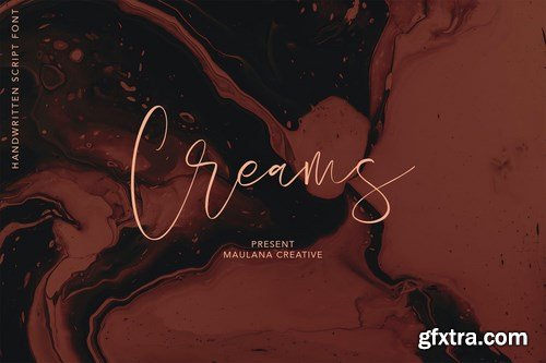 Creams Handwritten Script Handmade Beauty Font