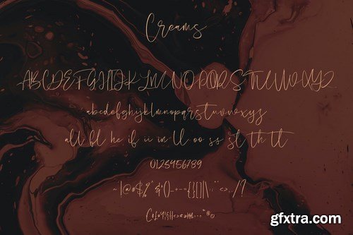 Creams Handwritten Script Handmade Beauty Font