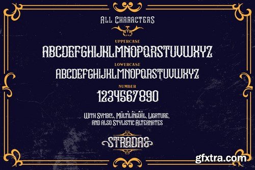 CM - Stradas - Layered Vintage Font 5200769