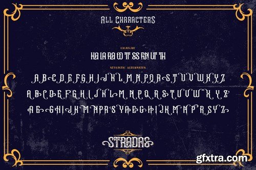 CM - Stradas - Layered Vintage Font 5200769