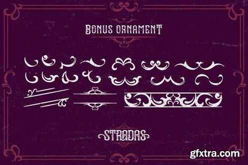 CM - Stradas - Layered Vintage Font 5200769