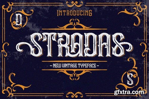 CM - Stradas - Layered Vintage Font 5200769