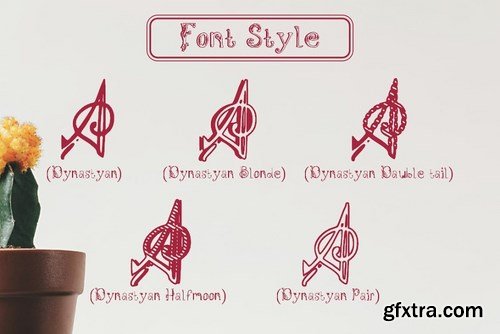 CM - Dynastyan - 5 Font styles 5116330