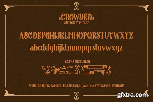 CM - Crowded - Vintage Font 5200859