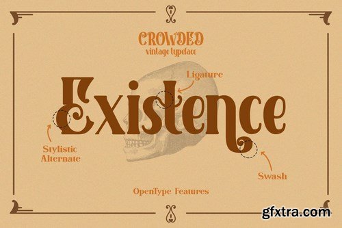 CM - Crowded - Vintage Font 5200859