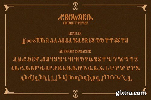 CM - Crowded - Vintage Font 5200859