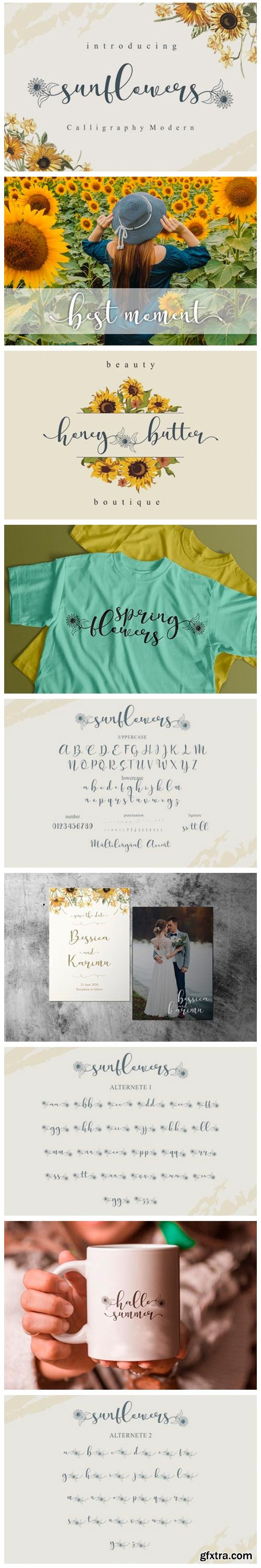 Sunflowers Font