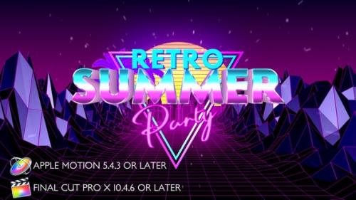 Videohive - Retro Summer Party Opener - Apple Motion