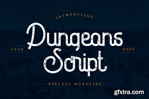 Dungeons - Vintage Monoline Script Font