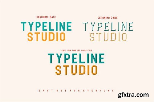 Geronimo Typeface Layer