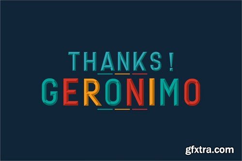 Geronimo Typeface Layer