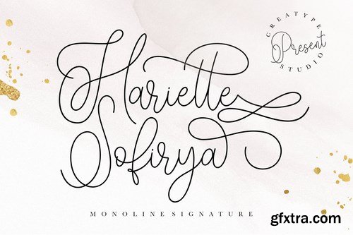 Hariette Sofirya Monoline Signature