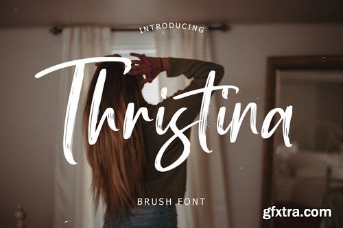 Thristina Brush Font