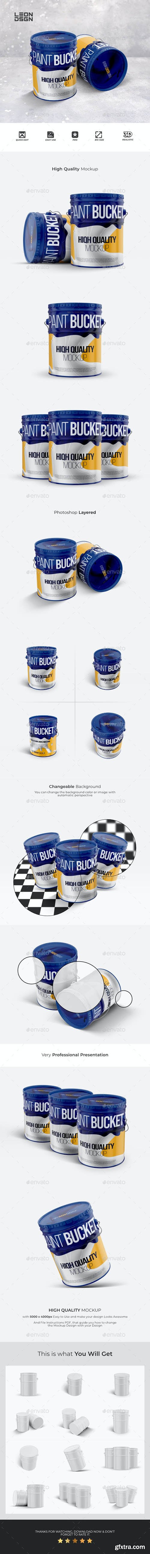 GraphicRiver - Paint Bucket Tin Mockup 27486917