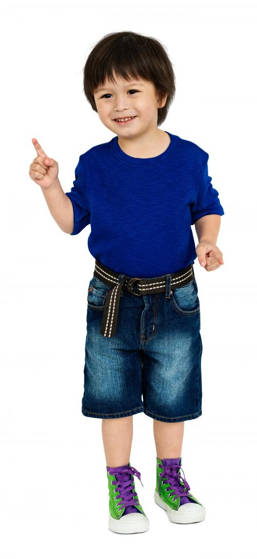 Boy Cheerful Studio Portrait Concept - 4439