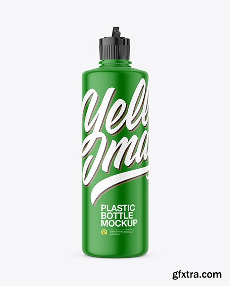 Matte Plastic Bottle Mockup 64067