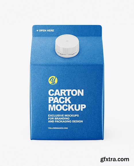 Kraft Carton Package Mockup 64073