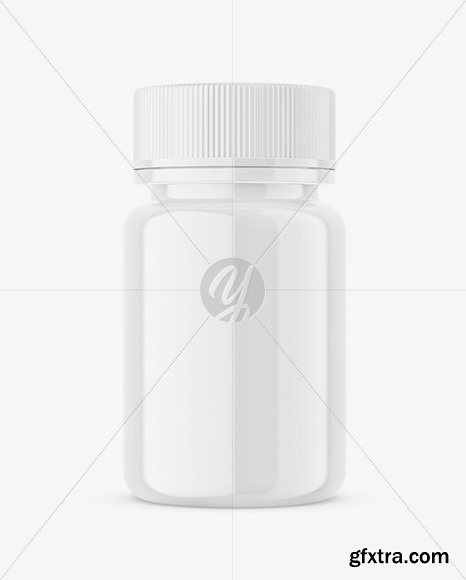 Glossy Plastic Jar Mockup 64071