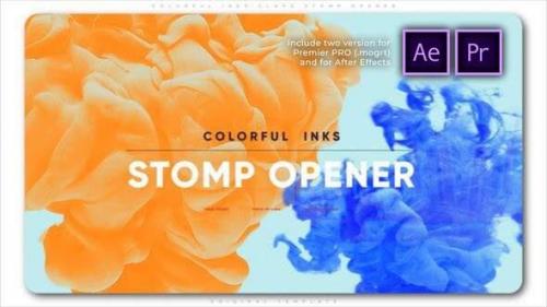 Videohive - Colorful Inks Claps Stomp Opener