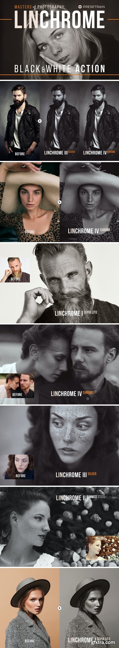 CreativeMarket - Linchrome Black & White Action +LUT 5199067