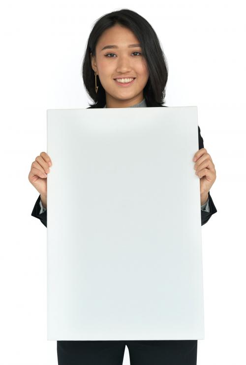 Asian Woman Smiling Happiness Banner Copy Space Concept - 5604