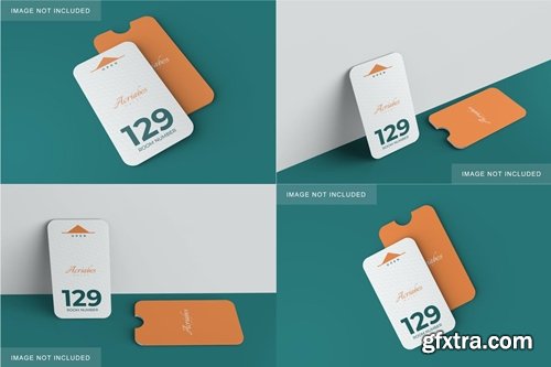 Minimalist Card & Holder Mockup