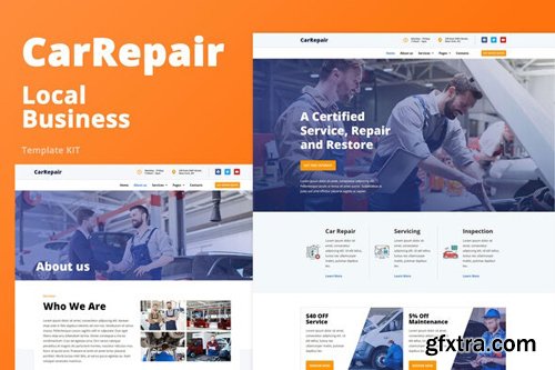 ThemeForest - CarRepair v1.0 - Local Business Template Kit - 27703214