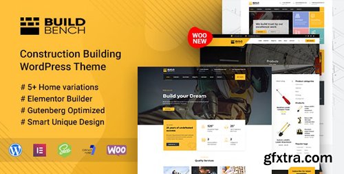 ThemeForest - Construction Building WordPress Theme - Buildbench v1.7 - 23577469