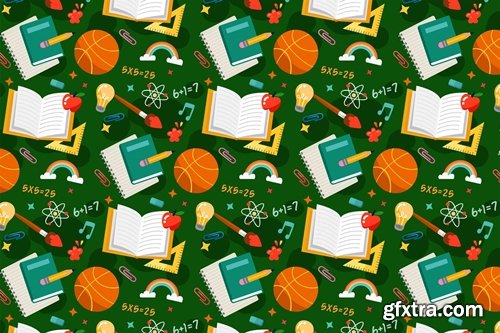 School Pattern Background